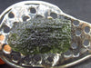 Moldavite Tektite Silver Pendant from Czech Republic - 2.6" - 9.7 Grams