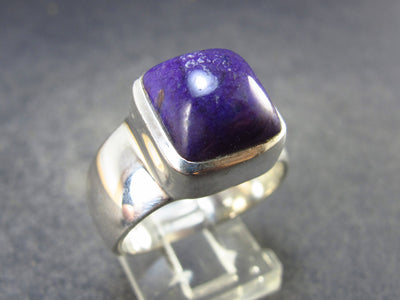 Sugilite Silver Ring From South Africa - 8.4 Grams - Size 8