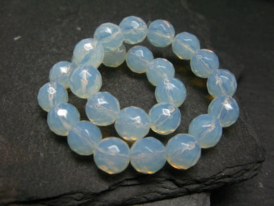 Opalite Genuine Bracelet ~ 7 Inches ~ 8mm Facetted Beads