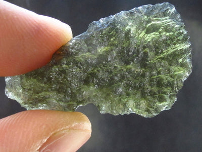 Rare Moldavite Tektite Raw Piece From Czech Republic - 1.4" - 5.4 Grams