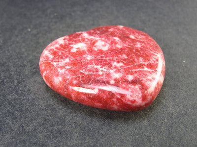 Rare Deep Pink Heart Shape Thulite From Norway - 1.6" - 33.85 Grams