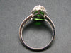 Helenite Gaia Stone Gem Sterling Silver Ring with CZ Accent From Washington - Size 9