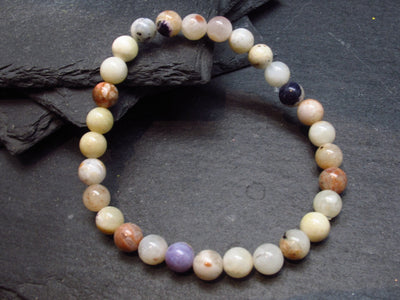 Tiffany Stone Violet Opal Genuine Bracelet ~ 7 Inches ~ 6mm Round Beads