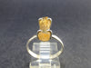 Fabulous Untreated Imperial Topaz 925 Silver Ring from Brazil - 2.22 Grams - Size 7.75