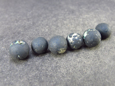 Lot of 6 Covelite Little Balls From Peru - 4.66 Grams