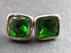 Helenite Gaia Stone Gem Sterling Silver Stud Earrings From Washington - 3.5 Carats