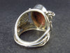 Rhodonite Silver Ring From Brazil - Size Adjustable - 11.7 Grams