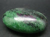 Ruby In Zoisite Tumbled Stone From Tanzania - 2.1" - 59.8 Grams