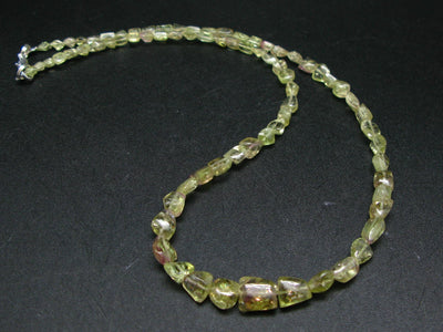 Top Quality Gem Vesuvianite Necklace From Canada - 17.5"