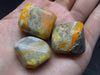 Lot of 3 Bumblebee Jasper Tumbled Stones from Indonesia