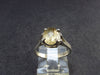 Fabulous Untreated Faceted Gem Imperial Topaz 925 Silver Ring from Brazil - 2.44 Grams - Size 5.5