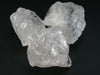 Lot of 3 Large Natural Raw Clear Quartz Crystal from Brazil