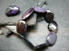 Sugilite Genuine Bracelet ~ 7 Inches ~ 20mm Facetted Beads