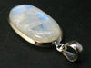Natural Glow From Inside Moonstone 925 Silver Pendant - 2.0''
