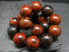 Mahogany Obsidian Genuine Bracelet ~ 7 Inches ~ 12mm Round Beads