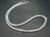 Rare Clear Petalite Necklace Beads From Brazil - 18" - Rondelle beads