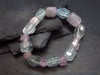 Kunzite & Aquamarine Genuine Bracelet ~ 7 Inches ~ 15mm Facetted Beads