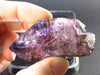 Elestial Amethyst Crystal Sceptered on Thin Stem from Zimbabwe - 56.6 Grams - 2.3"