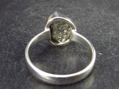Cute Raw Pyrite Silver Ring From Peru - Size 6.5 - 3.4 Grams