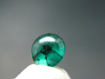 Beautiful Rare Gem Trapiche Emerald Cabochon From Colombia - 0.36 Carats - 4.6x4.6mm