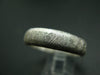 4.56 Billion Years Old Meteorite!!. Unique Handcrafted Muonionalusta Meteorite 925 Silver Ring Band from Sweden - Size 14