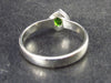 Modern Style Design!! Natural Faceted Intense Forest Green Chrome Diopside 925 Sterling Silver Ring - 2.2 Grams - Size 7