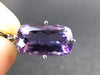 Genuine Rich Purple Faceted Amethyst Sterling Silver Pendant From Brazil - 1.2" - 5.44 Grams