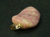 Rosaline Zoisite!! Rare Polished Thulite Silver Pendant From Norway - 1.2"
