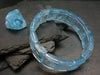 Blue Topaz Genuine Bracelet ~ 7 Inches ~ 18mm Squared Beads