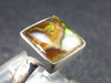 Ammolite Amolite Sterling Silver Ring From Canada - 2.7 Grams - Size 8.25
