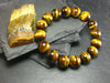 Tiger Eye Genuine Bracelet ~ 7 Inches ~ 12mm Round Beads