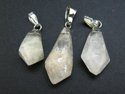 Lot of 3 Natural Diamond Shape Aquamarine Pendant Stone from Brazil