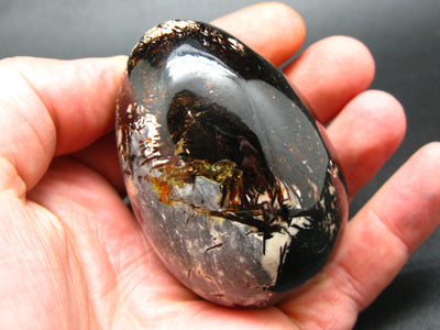 Russian Treasure from the Earth!! Large Metallic Bronze Astrophylite Astrophyllite Egg From Russia - 2.6"