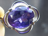 Genuine Rich Purple Faceted Oval Amethyst Sterling Silver Pendant From Brazil - 0.9" - 2.16 Grams