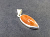Shiny Sunstone 925 Silver Pendant From Tanzania - 1.1" - 2.5 Grams