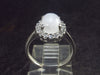 Natural Oval Shaped Glow From Inside Moonstone 925 Silver Ring - Size 4.75 - 2.27 Grams