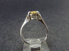 Fabulous Untreated Faceted Gem Imperial Topaz 925 Silver Ring from Brazil - 2.44 Grams - Size 5.5