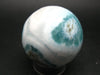 Larimar Sphere From Dominican Republic - 2.0"