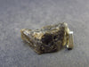Meteor Splash Glass!! Fabulous Asymmetrical Rare Darwin Glass Tektite Pleistocene Silver Pendant From Australia - 1.2" - 3.38 Grams