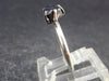 Natural Crystal Black Tourmaline Schorl 925 Silver Ring From Namibia - 1.6 Grams - Size 4