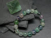 Fluorite Genuine Bracelet ~ 7 Inches ~ 10mm Round Beads