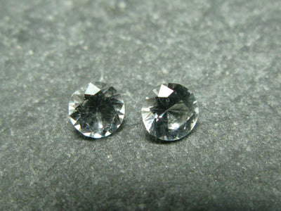2x Gem Phenacite Phenakite Facetted Cut Stones From Russia - 0.44 tccw
