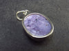 Rare High-Quality Charoite Pendant In SS From Russia - 1.3" - 5.6 Grams