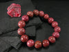 Rhodonite Genuine Bracelet ~ 7 Inches ~ 12mm Round Beads