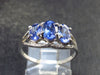 Natural Blue Tanzanite (Zoisite) Crystal Sterling Silver Ring From Tanzania - 1.76 Grams- Size 7.25