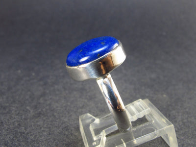 Lapis Lazuli Silver Ring From Afghanistan - 4.12 Grams - Size 6.25