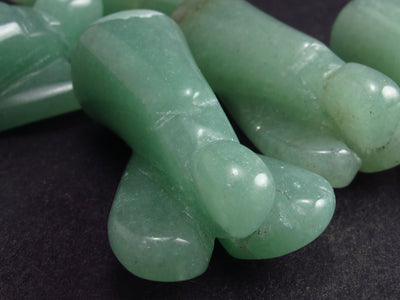Lot of 5 Natural Green Aventurine Carved Angel From India