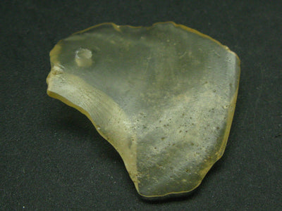 Gem Libyan Desert Glass Tektite Free Form Pendant From Libya - 1.4" - 4.5 Grams