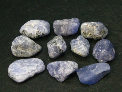 Lot of 10 Tanzanite Tumbled Stones From Tanzania - 125.7 Carats