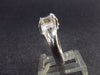 Fine Clear Natural Two Herkimer Diamond Silver Ring From New York - Size 7 - 3.2 Grams